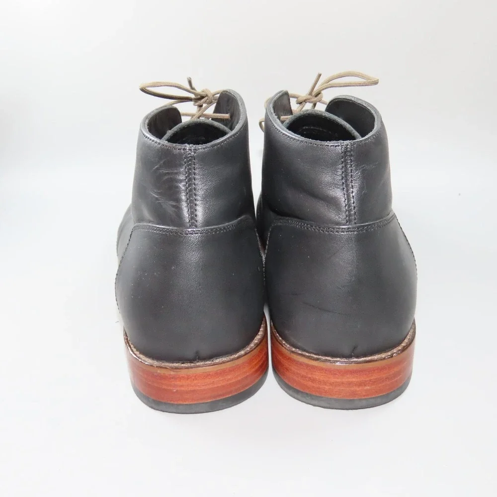 Nisolo Everyday Chukka Boot Black Leather Mens 8.5 Casual‎ Outdoors Made In Peru